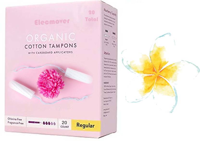 Elecmover EN02 100 White Cotton Tampons for Normal & Heavy Flow