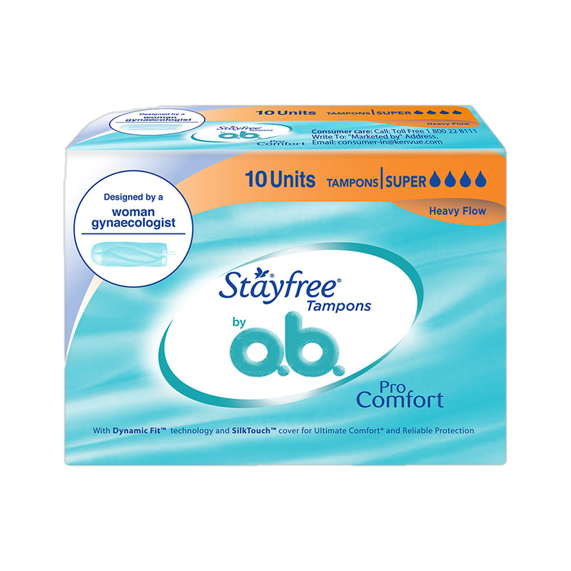 STAYFREE Tampons by O.B. Super Tampons(Pack of 10)