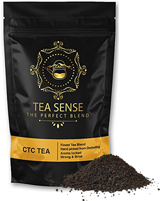 Tea Sense Premium CTC Milk Chai Unflavoured Black Tea Pouch(200 g)