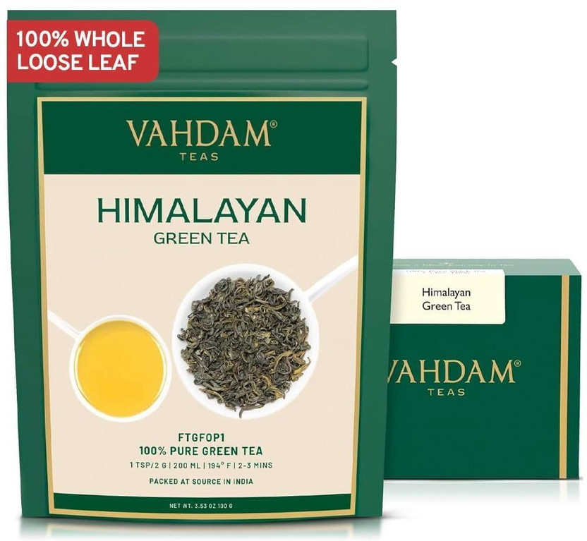 Vahdam Himalayan Unflavoured Green Tea Box(100 g)