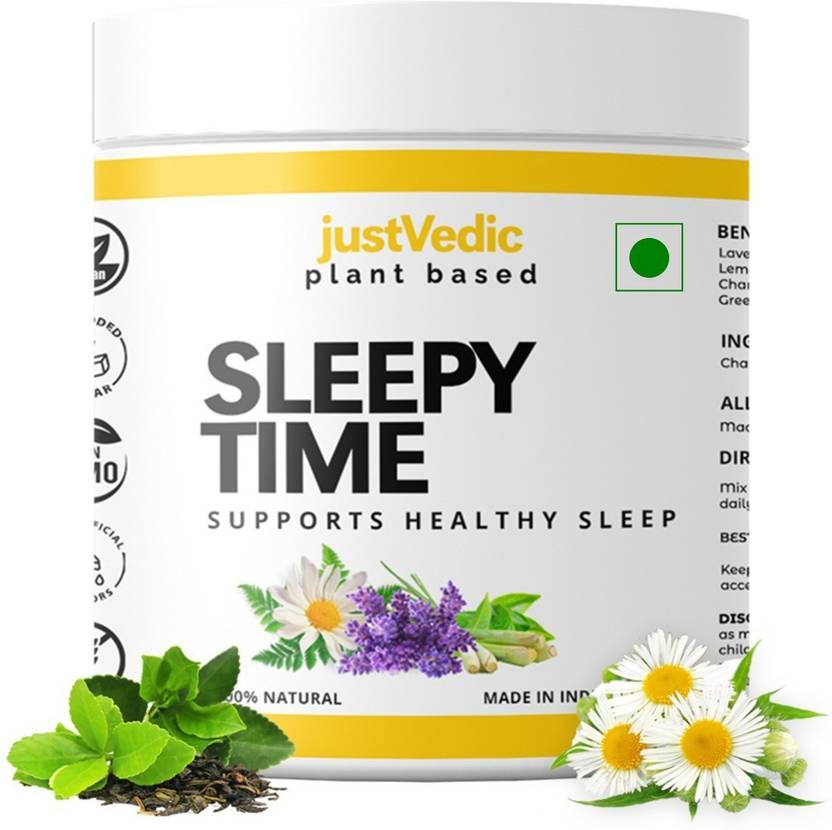 justvedic Sleepy Time Drink Mix Helps with Insomnia and Snoring