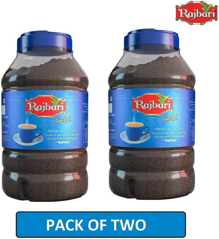 Rajbari Gold 3Kgx2 | Wholesale Black Tea | Ideal for Hotel & Restaurant| Rich & Aromatic Unflavoured Tea Plastic Bottle(2 x 3 kg)