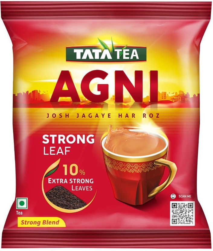 Tata Tea Agni Strong Leaf Black Tea Pouch(250 g)