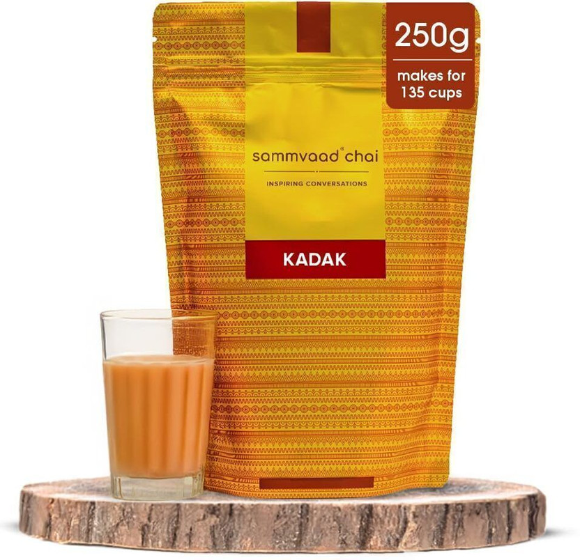 samvaad Premium Chai|Sourced from India's Best Estates of Assam & Dooars Unflavoured Black Tea Pouch(250 g)