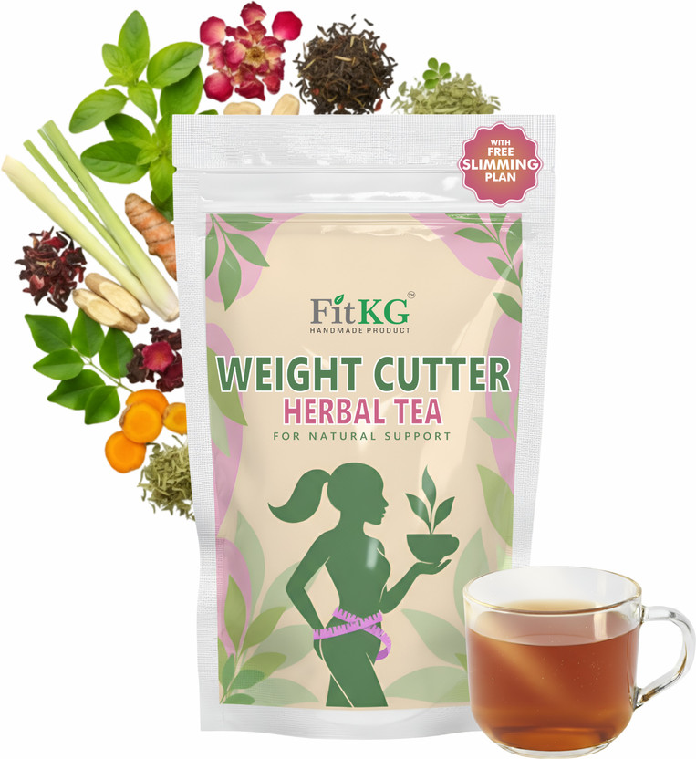 fit kg handmade product FIT KG - Melt weight & Fat With Natural Detox Blend | 30 days Herbs Herbal Tea Pouch(90 g)