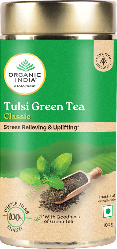 ORGANIC INDIA Tulsi Green Tea Tin(100 g)