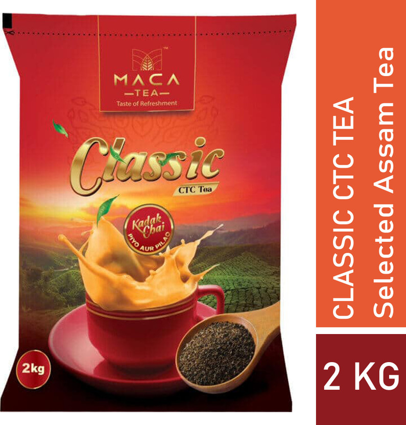 MACA TEA Classic CTC Premium Quality Assam Black Tea Pouch(2000 g)