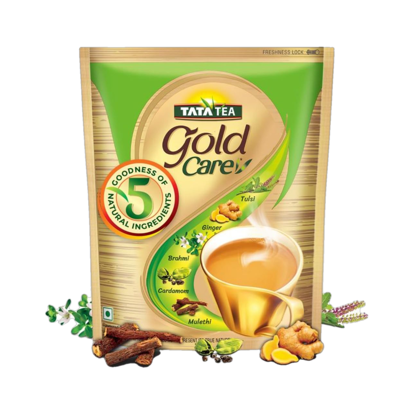 Tata Tea Gold Care Goodness of 5 Ingredients, Tea Pouch(1 kg)