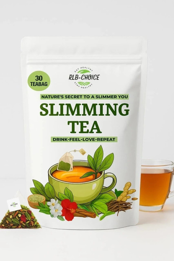 RLB-CHOICE Slimming Tea – Natural Detox Tea for Weight Loss, Boosts Metabolism Herbs Herbal Tea Bags Pouch(30 Bags)