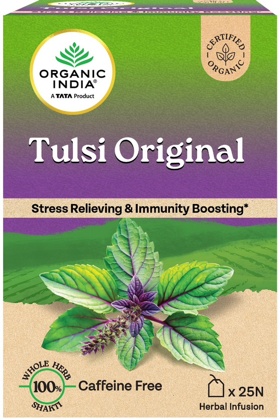 ORGANIC INDIA Original Tulsi Tea Bags Box(25 Bags)