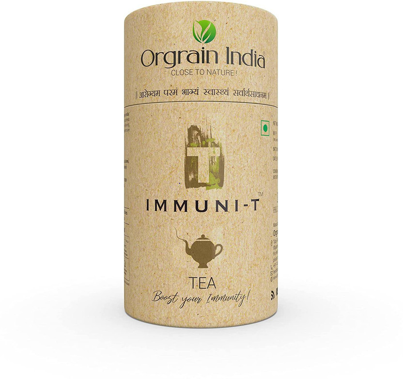 Orgrain India Immunity_Booster Tea 125 GM Herbal Tea Tin(125 g)