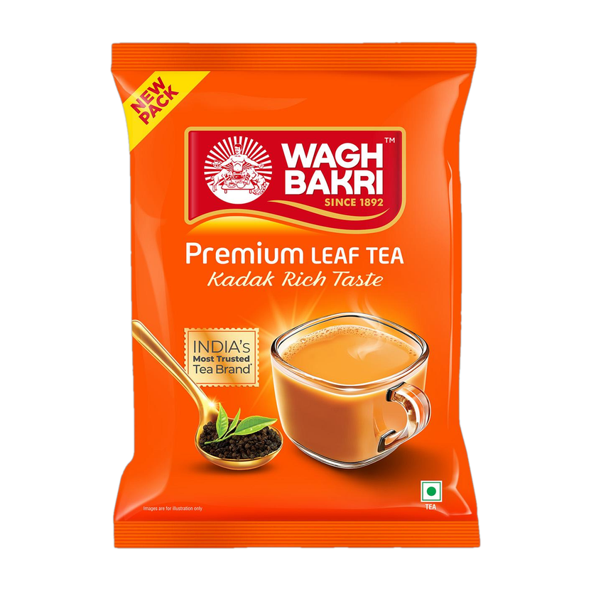 WAGH WAGH BAKRI Premium Assam Leaf Tea Bold, Aromatic Kadak Chai Tea Pouch(250 g) - Flipkart Deal