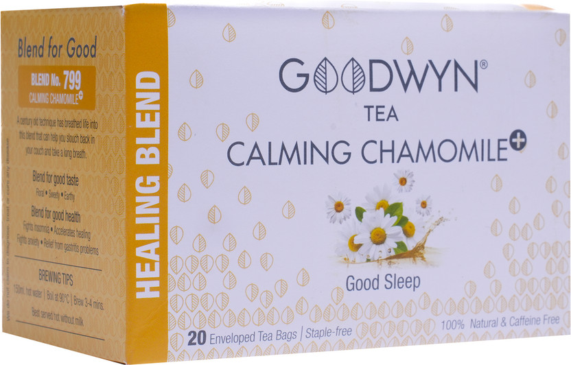Goodwyn Goodwyn Stress Relief Tea Chamomile Herbal Infusion Tea Bags Box(20 Bags) - Flipkart Deal