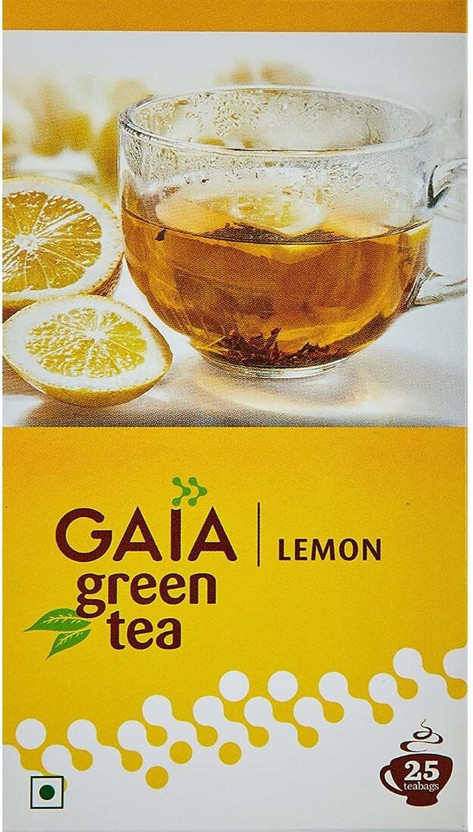 GAIA Lemon Green Tea Green Tea Bags Box(25 Bags)