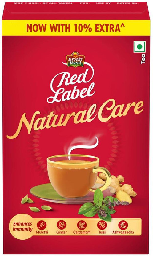 Red Label Natural Care Cardamom, Ginger, Liquorice, Tulsi Tea Box(500 g)