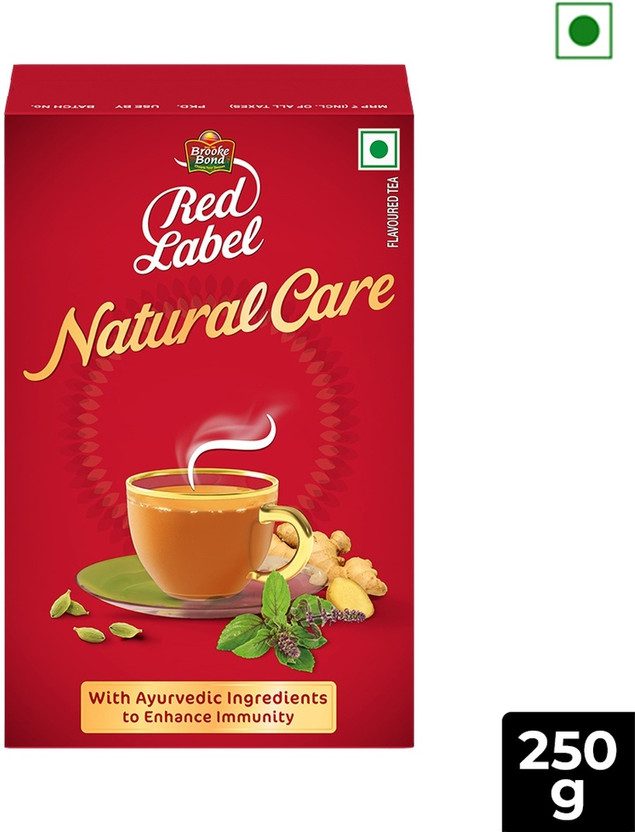 Red Label Natural Care Cardamom, Ginger, Liquorice, Tulsi Tea Box(250 g)