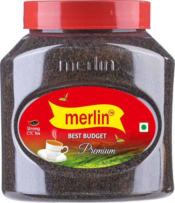 merlin Best Budget Premium Strong CTC Tea | Rich Aroma & Taste | 250g Jar Black Tea Plastic Bottle(250 g)
