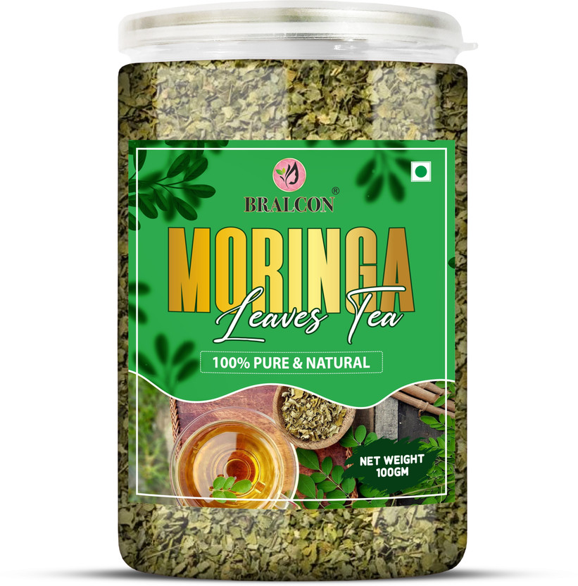 BRALCON Moringa Leaves Herbal Tea - 100g | Pure & Natural Caffeine-Free Tea Unflavoured Herbal Tea Plastic Bottle(100 g)