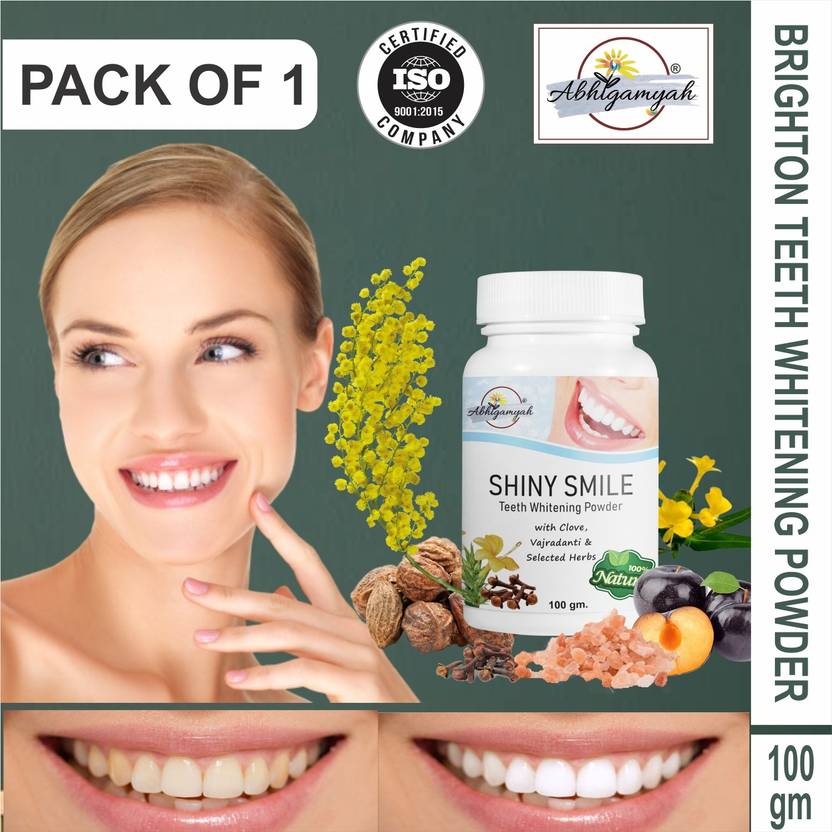ABHIGAMYAH Teeth Whitening Activated vajganti Powder For T Stain,and