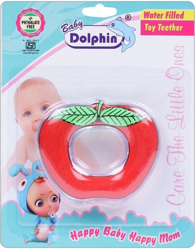 Apple Baby Dolphin Water Teether for Babies, Baby Teething Toy, Cooling Teether, 4m+ Teether(Apple) - Flipkart Deal