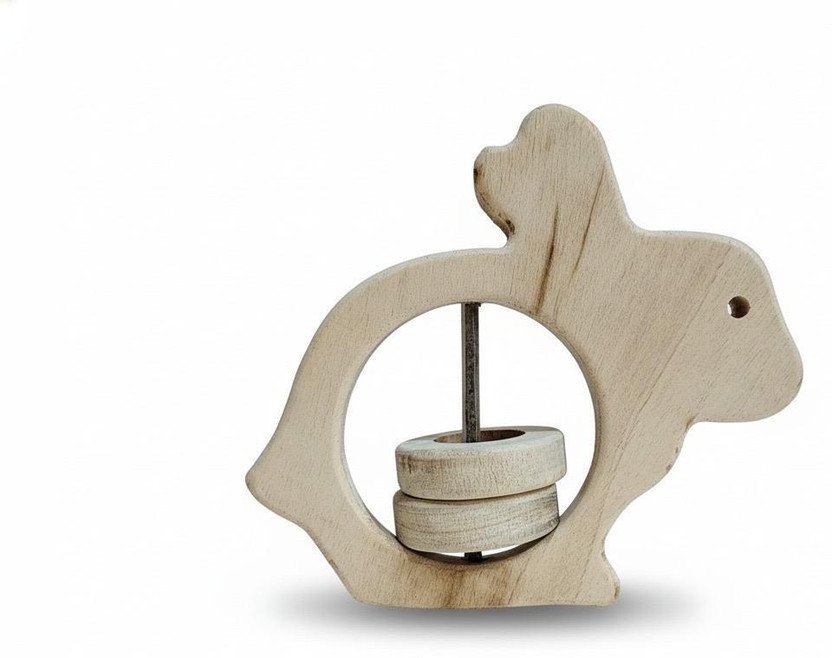 Bansi.Creation Bansi.Creation W06-Bunny Rattle Teether(Beige) - Flipkart Deal