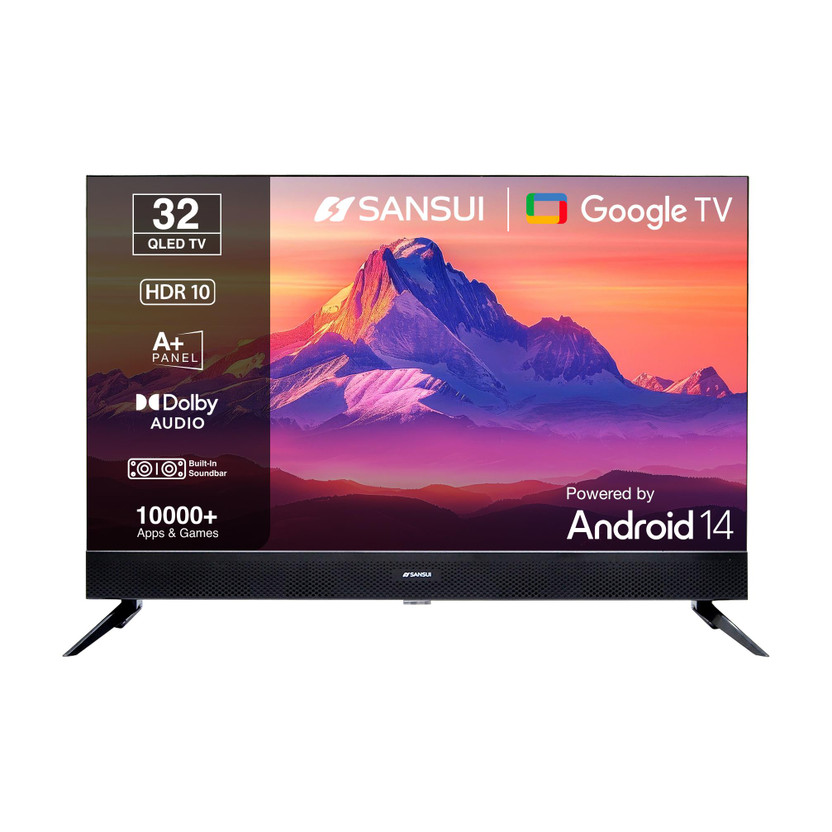 Google Sansui 80 cm (32 inch) QLED HD Ready Smart Google TV with �HDR10| Dolby Audio| Built-in Soundbar| Filmmaker Mode| 60Hz Refresh(JSS32GSQLED) - Flipkart Deal