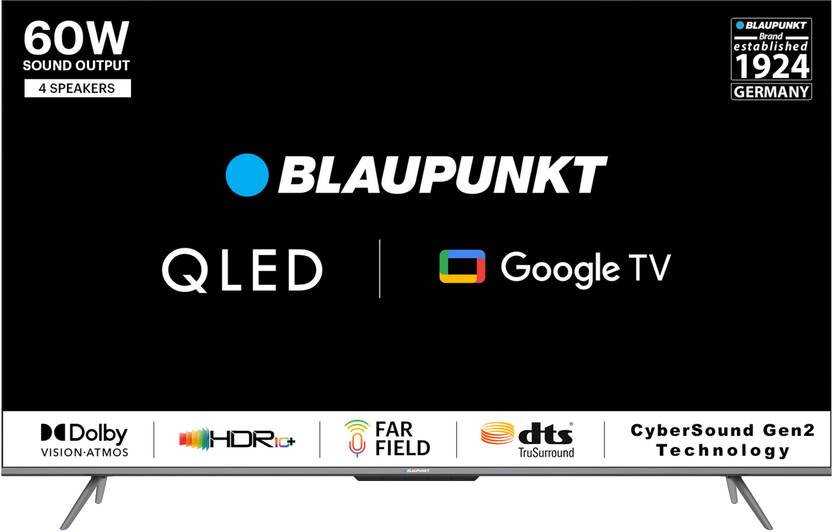 Blaupunkt 139 cm (55 inch) QLED Ultra HD (4K) Smart Google TV With