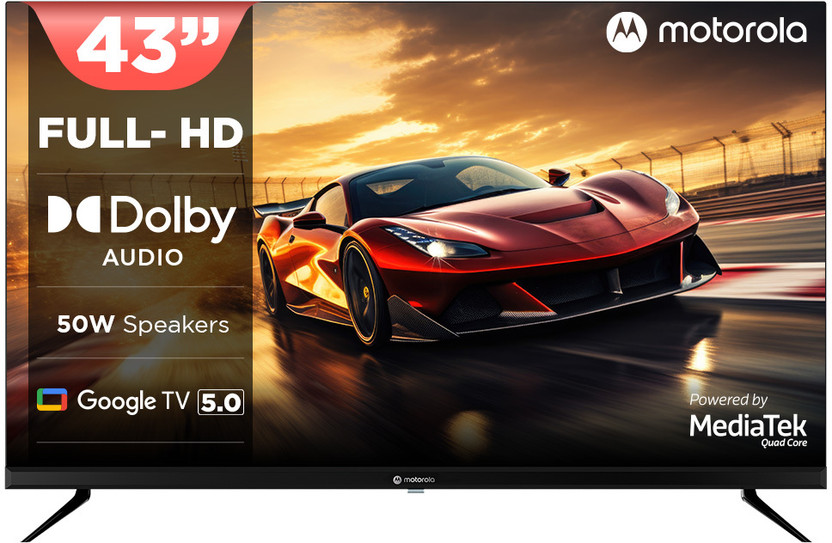 MOTOROLA 109 cm (43 inch) QLED Full HD Smart Google TV 2026 Edition(43FHDGQMGS4Q)