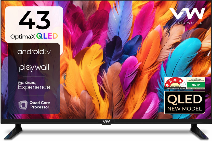 VW Spectra Series 109 cm (43 inch) QLED Full HD Smart Android TV(VW43AQ1.)