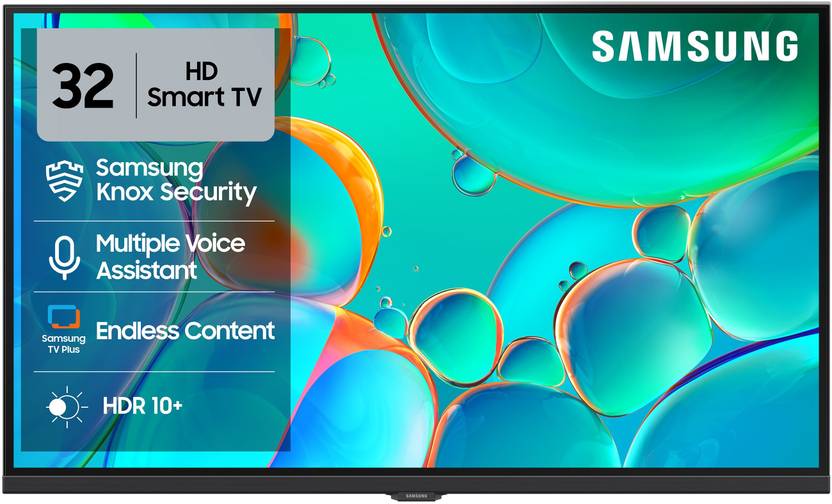 Samsung 80 cm (32 inch) HD Ready LED Smart Tizen TV with Voice Assistance Remote Control | 100+ Free Channels | HDR 10+ Support | PurColor | Samsung K