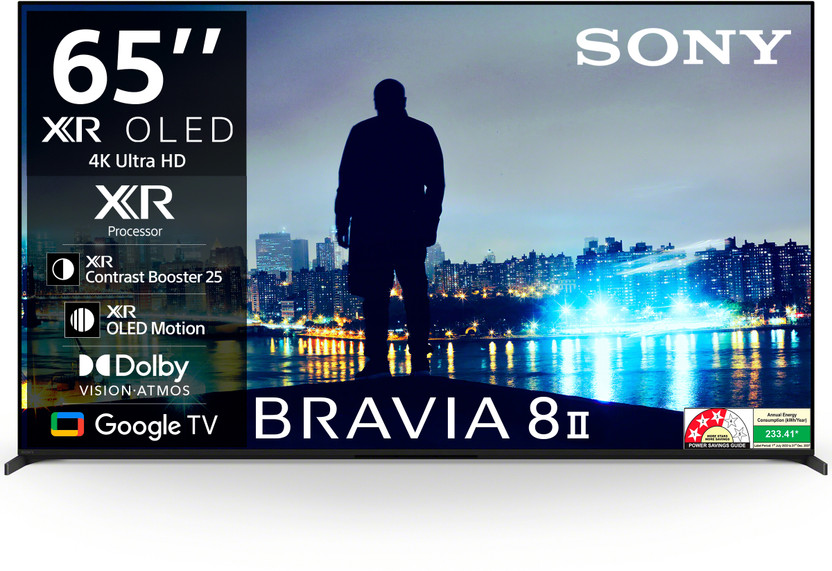 SONY BRAVIA 8 II 163.9 cm (65 inch) OLED Ultra HD (4K) Smart Google TV(K-65XR80M2)