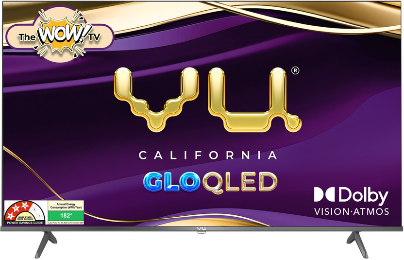 Vu GloQLED 139 cm (55 inch) QLED Ultra HD (4K) Smart Google TV(55GLOQLED25)