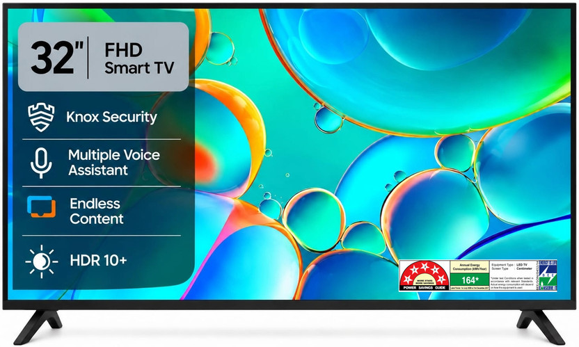 jinis jinis 81.28 cm (32 inch) OLED Full HD Smart Tizen TV 2026 Edition with TV is 32-inch Full HD Tizen TV with HDR, Dolby Audio FHD Smart TV(Tizen_32) - Flipkart Deal