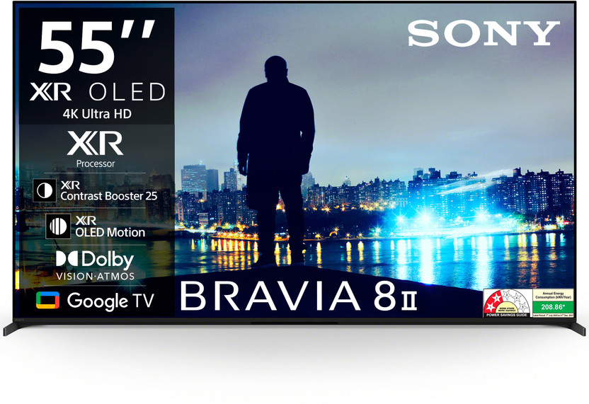 SONY BRAVIA 8 II 138.8 cm (55 inch) OLED Ultra HD (4K) Smart Google TV(K-55XR80M2)