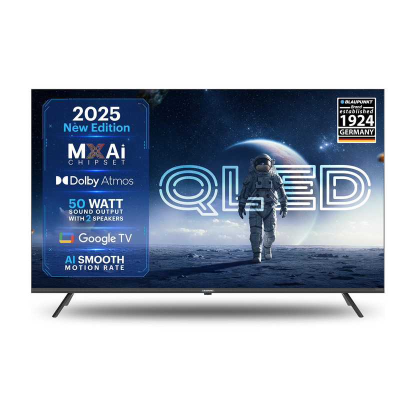 Google Blaupunkt Quantum Dot 126 cm (50 inch) QLED Ultra HD (4K) Smart Google TV with Dolby Atmos 50 Watts Sound Output AI Smooth Motion Rate HDR 10 with WCG Google Assistant(50QC7015) - Flipkart Deal