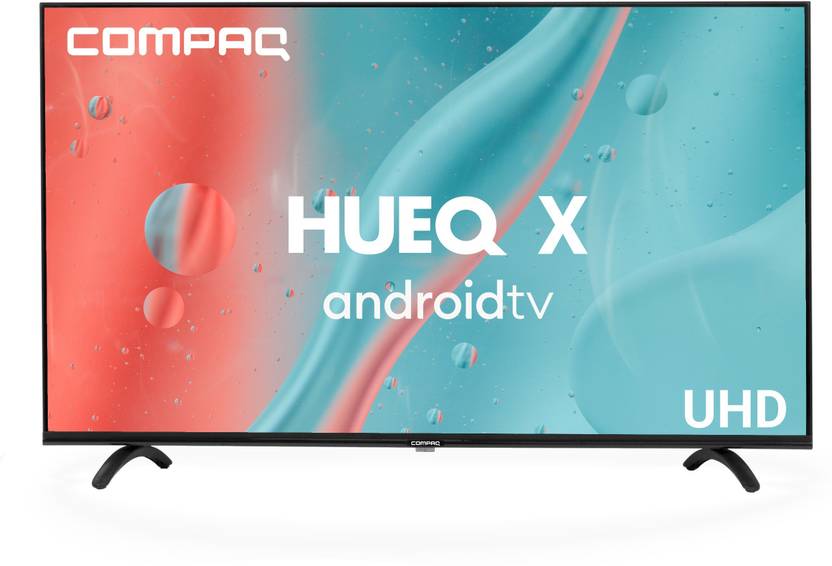 Compaq 140 cm (55 inch) Ultra HD (4K) LED Smart Android TV with 2 GB RAM, Dolby Audio, Bezel-less Screen,WCG+ Online at best Prices In India