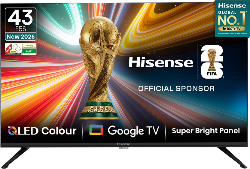 Hisense 108 cm (43 inch) QLED Full HD Smart Google TV 2025 Edition(43E5S)