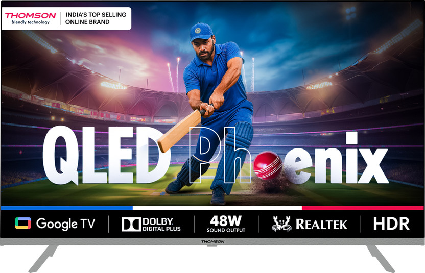 Thomson Phoenix 80 cm (32 inch) QLED HD Ready Smart Android TV with 48W Sound Output(Q32H1111)