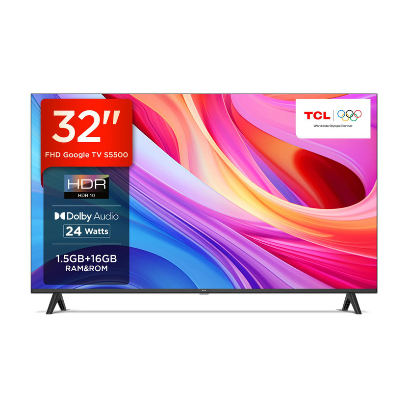 Google TCL 32S5500 79.97 cm (32 inch) Full HD LED Smart Google TV with 1.5 GB RAM + 16 GB ROM(32S5500) - Flipkart Deal