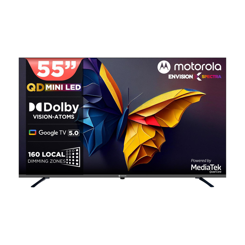 MOTOROLA 140 cm (55 inch) Ultra HD (4K) Mini LED Smart Google TV with Edition with Dolby Vision & Dolby Atmos(55UHDGMMWKRQ)
