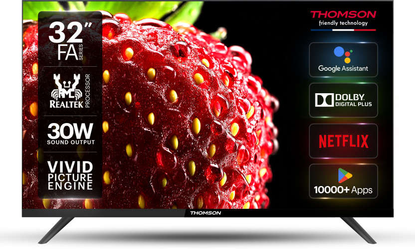 Thomson FA Series 80 cm (32 inch) HD Ready LED Smart Android TV with Dolby Digital Plus & Android 11(32RT1022)