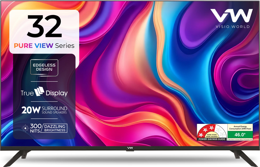 VW 80 cm (32 inch) HD Ready LED TV 2025 Edition(VW32A)