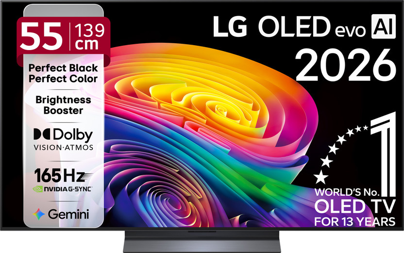 LG 139 cm (55 inch) OLED Ultra HD (4K) Smart WebOS TV 2026 Edition(OLED55C6PLA)