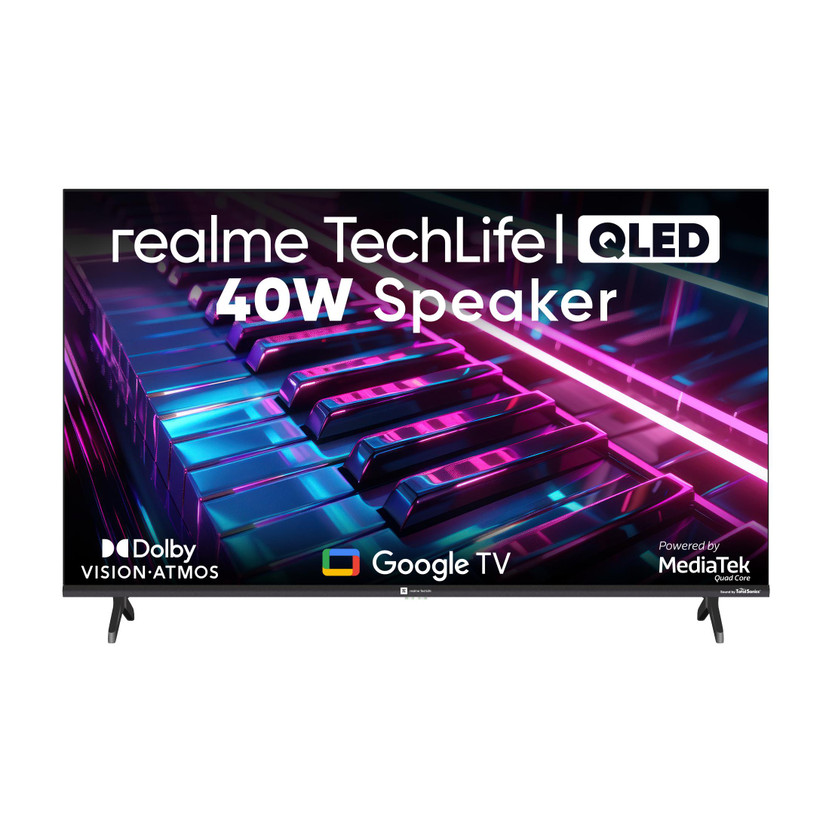 realme TechLife CineSonic Q 109 cm (43 inch) QLED Ultra HD (4K) Smart Google TV(43UHDGQRVS3Q)