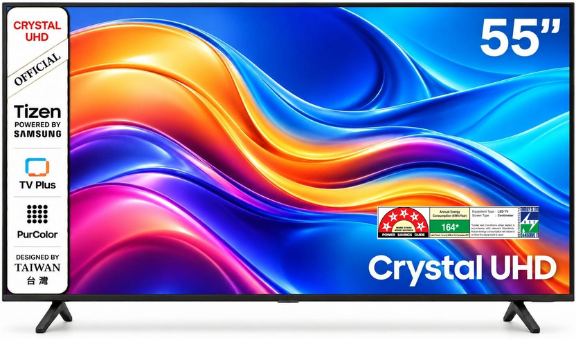 jinis 139.7 cm (55 inch) OLED Ultra HD (4K) Smart Tizen TV 2026 Edition with 4K Ultra HD | HDR | Dolby Audio | Crystal Processor | MEMC | Tizen(Tizen_55)