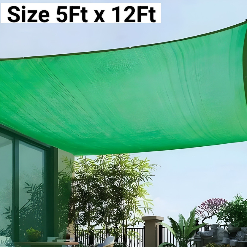 Evehansen Evehansen Green Shade Net 5x12 Ft 75% Sun Block for Garden Balcony & Outdoor Plants Tent - For Balconies & Terraces, Gardens & Lawns, Windows & Doors, Backyards(Green) - Flipkart Deal