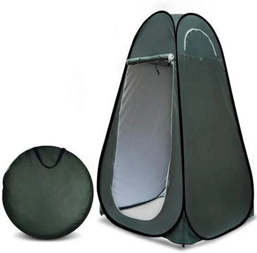 RNTR Enterprise Toilet Tent for Camping and Hiking (Green) Tent - For 1 Person(Green)