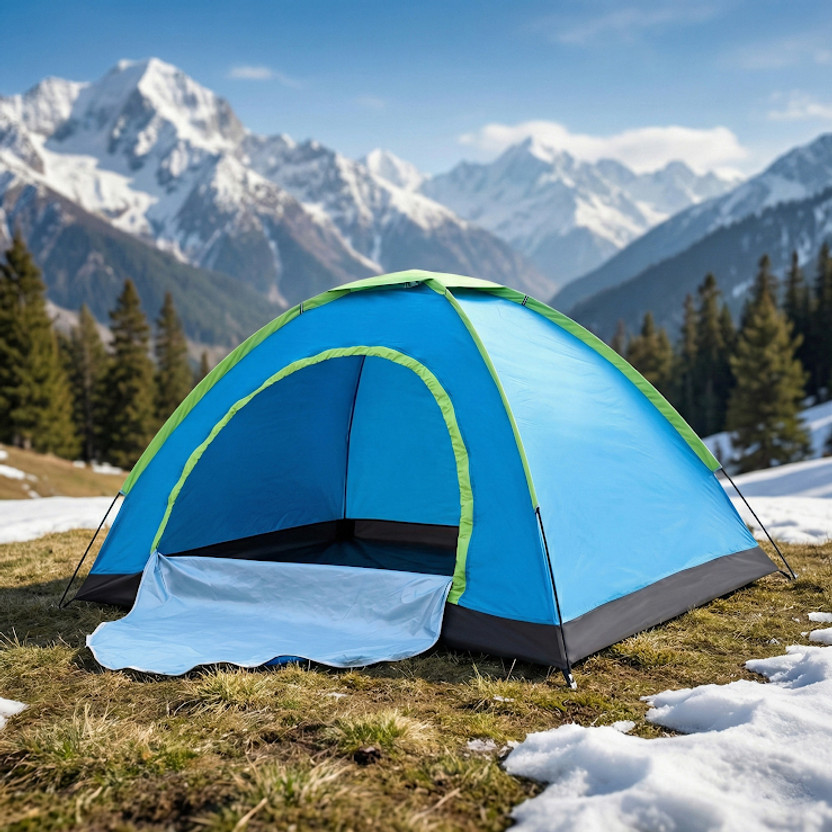 TAITHI SALES 6-Person Waterproof Automatic Camping Tent for Outdoor Hiking and Mountaineering Tent - For camping, picninc, tour, hiking(Blue)