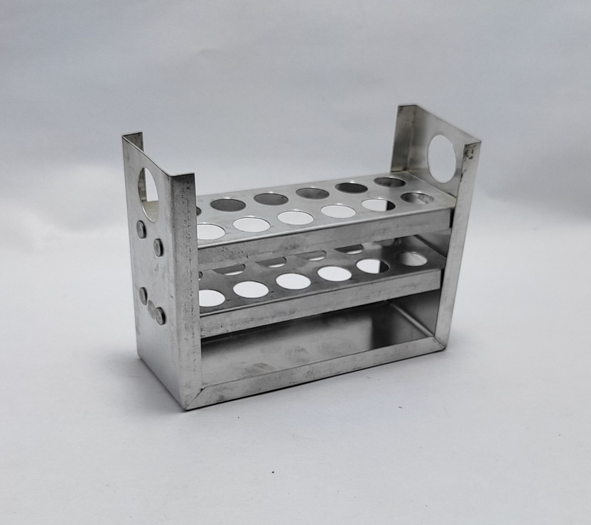 moolenterprises Aluminium test tube stand 12 hole 13 MM Aluminum Test Tube Rack(12 Silver)