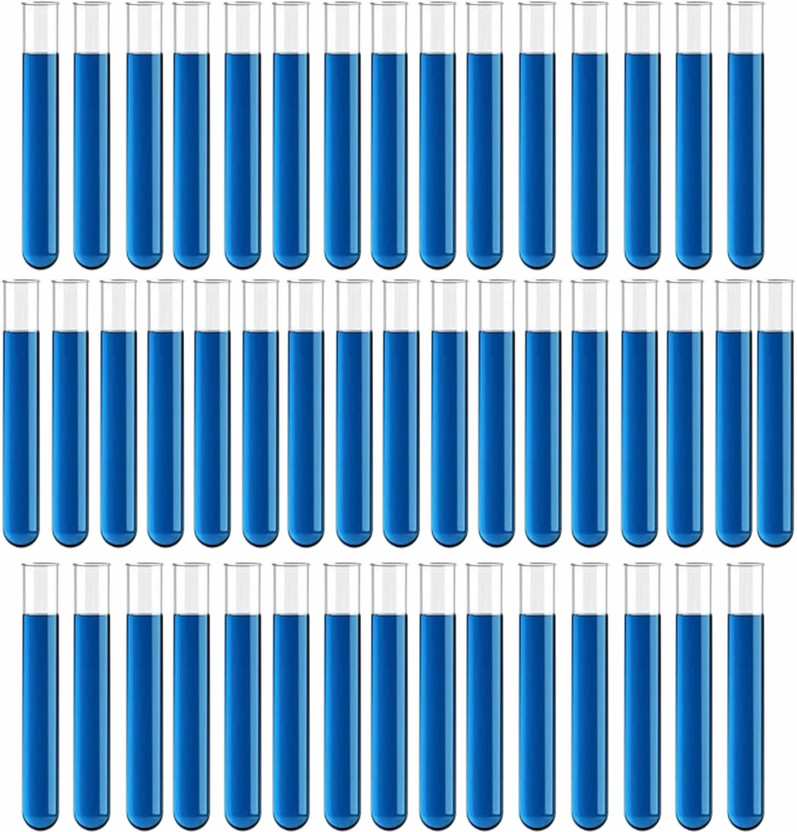 Bello 15 ml Rimmed Borosilicate Glass Test Tube(12.5 cm 14 K Pack of 50)